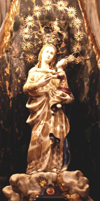 Madonnetta, la statua