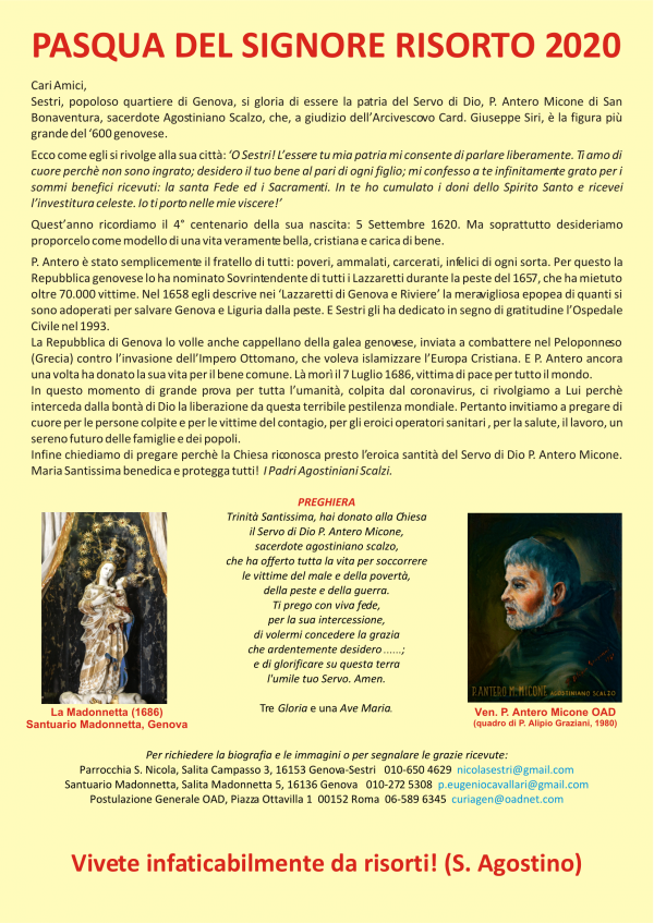 Madonnetta Pasqua2020 2
